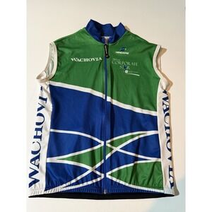 Hincapie Wachovia Men's L Cycling Jersey, Full Zip Short Sleeve, Back Pocket